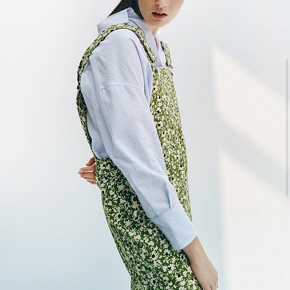 Zara Jeans Zara Floral Overalls Poshmark